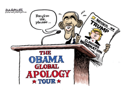 OBAMA APOLOGY TOUR COLOR by Jimmy Margulies