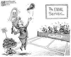 HILLARY'S EMAILS  by Adam Zyglis