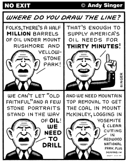 BUSH ENERGY POLICY ANWR by Andy Singer