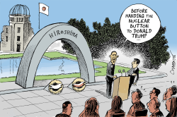 OBAMA IN HIROSHIMA by Patrick Chappatte