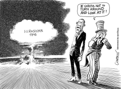 HIROSHIMA OBAMA CONFRONTS PAST	  by Patrick Chappatte