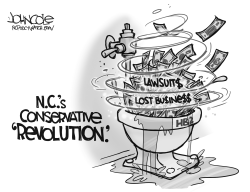 LOCAL NC  HB2 REVOLUTION BW by John Cole