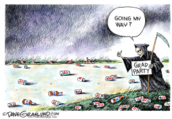 GRAD PARTY CRASHER  by Dave Granlund