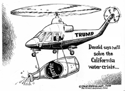 TRUMP AND CA WATER CRISIS by Dave Granlund