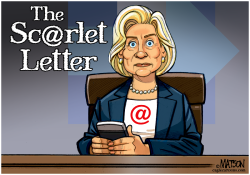 HILLARY CLINTON IN THE SCARLET LETTER- by R.J. Matson