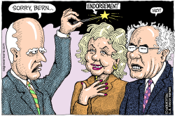 LOCAL-CA JERRY BROWN ENDORSES HILLARY  by Wolverton