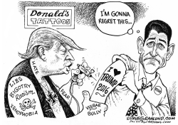 PAUL RYAN FOR TRUMP by Dave Granlund