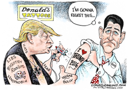 PAUL RYAN FOR TRUMP  by Dave Granlund