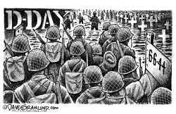 D-DAY JUNE 6 1944 by Dave Granlund