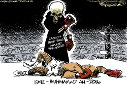 ALI -RIP  by Milt Priggee