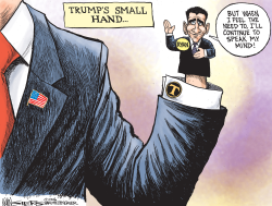TRUMPS SMALL HANDS by Kevin Siers