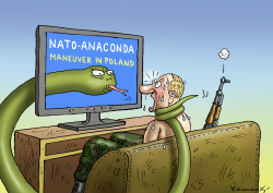 NATO ANACONDA MANEUVERS IN POLAND by Marian Kamensky