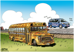 UNDERFUNDED PUBLIC SCHOOLS IN LOW TAX KANSAS SCARE OFF BUSINESS- by RJ Matson