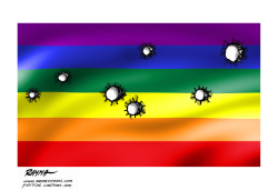 ORLANDO LGBT FLAG  by Rayma Suprani