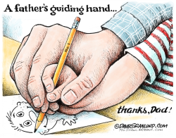 FATHER'S DAY HAND  by Dave Granlund