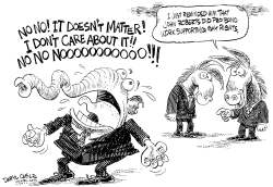 REPUBLICANS ROBERTS AND GAYS by Daryl Cagle