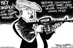 STRAIGHT SHOOTER TRUMP by Milt Priggee