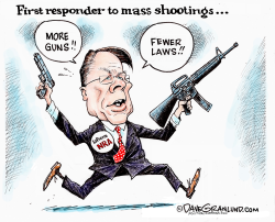 SHOOTINGS AND NRA  by Dave Granlund