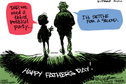 POLITICAL DAD  by Milt Priggee
