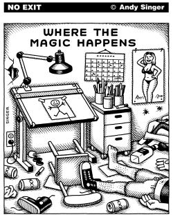 WHERE THE MAGIC HAPPENS by Andy Singer