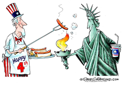 JULY 4TH AND COOKOUTS  by Dave Granlund