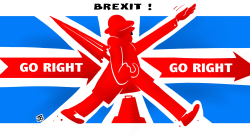 BREXIT TO FAR RIGHT  by Emad Hajjaj