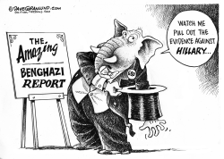 BENGHAZI REPORT AND HILLARY  by Dave Granlund