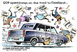 TRUMP AND CLEVELAND  by Dave Granlund