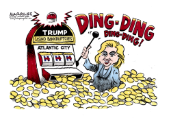 HILLARY AND TRUMP ATLANTIC CITY CASINOS  by Jimmy Margulies