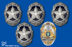POLICE BADGES by Bruce Plante
