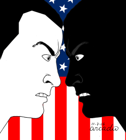 RACIAL FIGHT/LUCHA RACIAL by Arcadio Esquivel