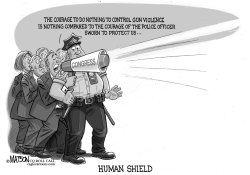 DO-NOTHING CONGRESS USES THE POLICE AS HUMAN SHIELD by R.J. Matson