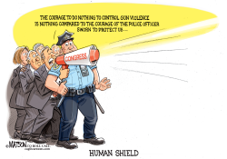 DO-NOTHING CONGRESS USES THE POLICE AS HUMAN SHIELD- by R.J. Matson
