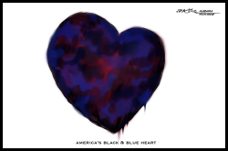 AMERICA'S BLACK AND BLUE HEART by J.D. Crowe