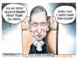 JUSTICE GINSBURG VS TRUMP  by Dave Granlund