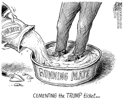 RUNNING MATE MIKE PENCE by Adam Zyglis