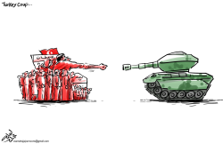 TURKEY COUP ATTEMPT by Osama Hajjaj