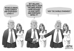 DONALD TRUMP QUESTIONS MELANIA PLAGIARISM CHARGE by R.J. Matson