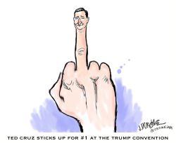 TED CRUZ STICKS UP FOR 1 by J.D. Crowe