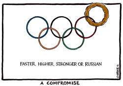 FASTER, HIGHER, STRONGER OR RUSSIAN by Ingrid Rice