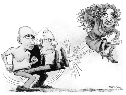 DEBBIE WASSERMAN-SCHULTZ GETS THE BOOT by Daryl Cagle