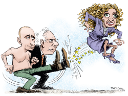 DEBBIE WASSERMAN-SCHULTZ GETS THE BOOT  by Daryl Cagle