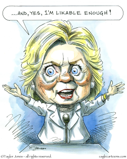 Hillary roars -  by Taylor Jones