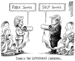 EXPERIENCED CANDIDATES by Adam Zyglis