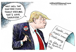 TRUMP AND SACRIFICE  by Dave Granlund