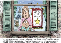 GOLD STAR FAMILIES by Joe Heller