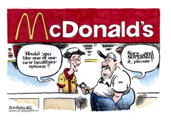 MCDONALD'S HEALTHIER FOOD  by Jimmy Margulies
