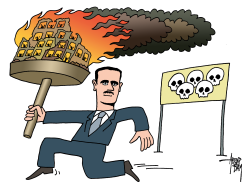 ASSAD OLYMPIC FLAME by Arend Van Dam