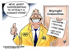 Olympic skateboarding  by Dave Granlund
