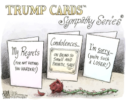Trump sympathy cards  by Adam Zyglis